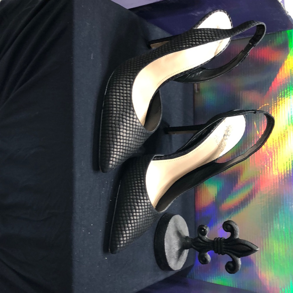 Black Sling Back Pumps